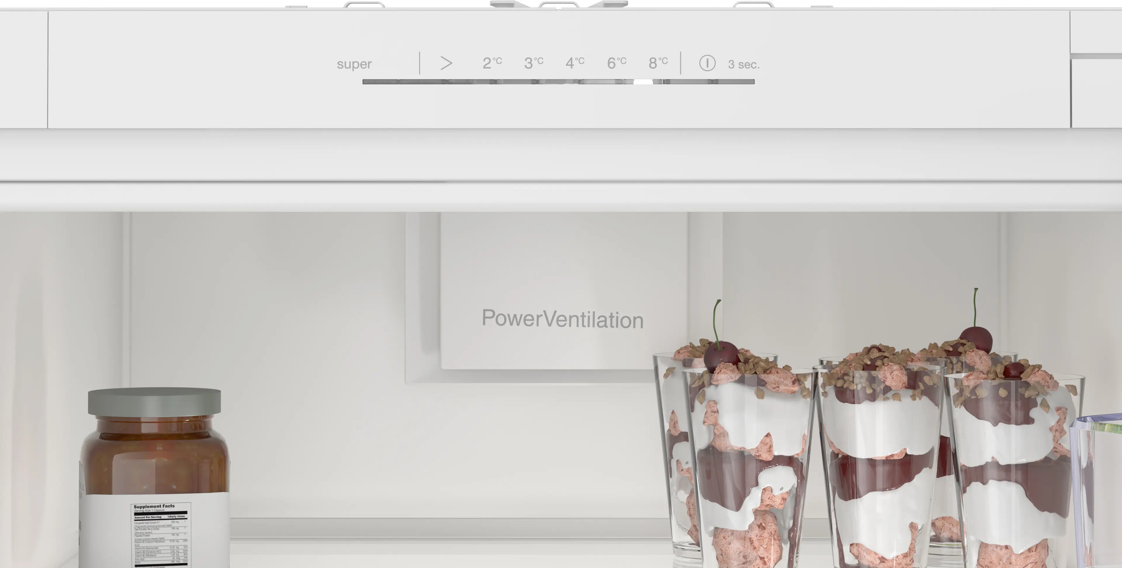 Bosch KIR81NSE0G Series 2 built-in tall larder fridge