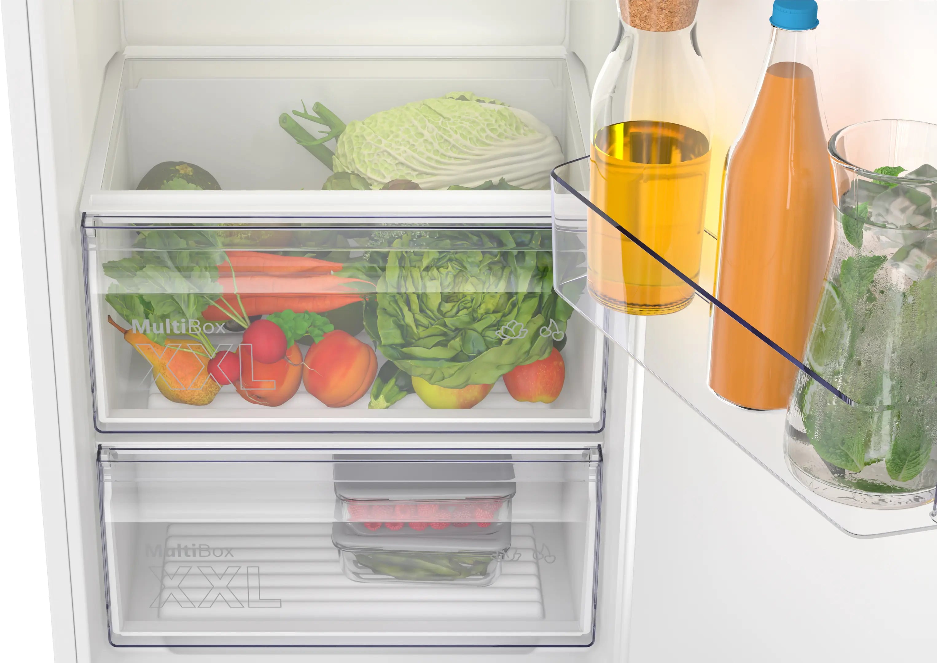 Bosch KIR81NSE0G Series 2 built-in tall larder fridge