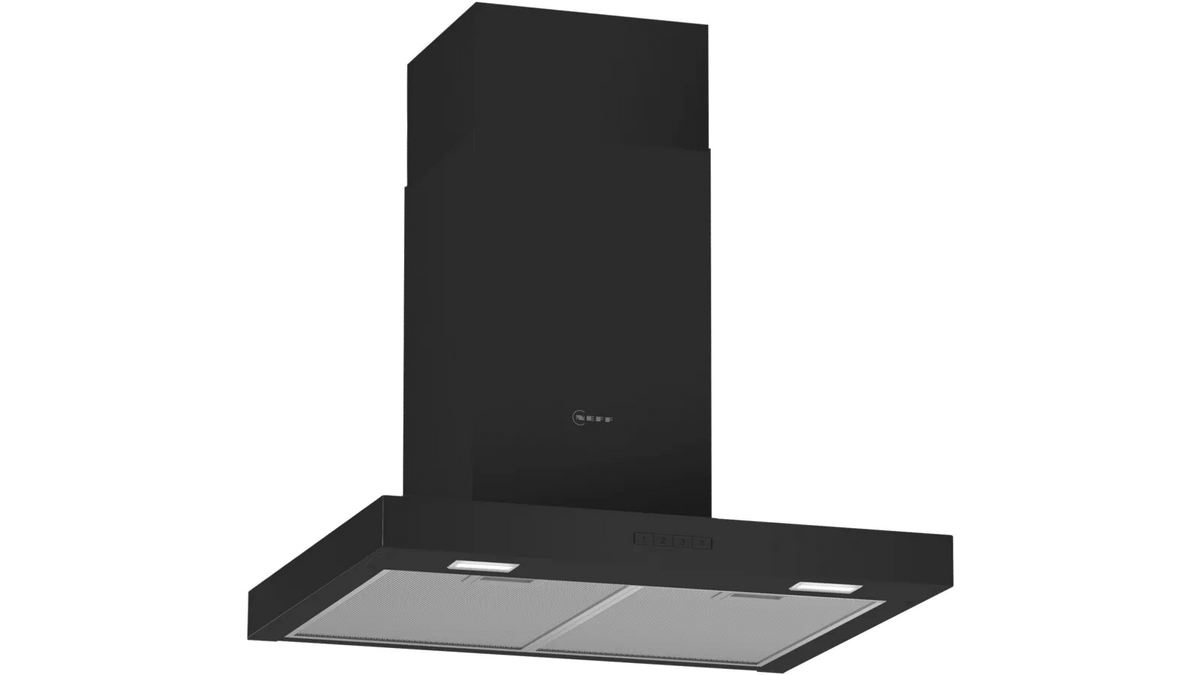 NEFF N 30 D62BBC0S0B 60cm wall-mounted chimney cooker hood in Black