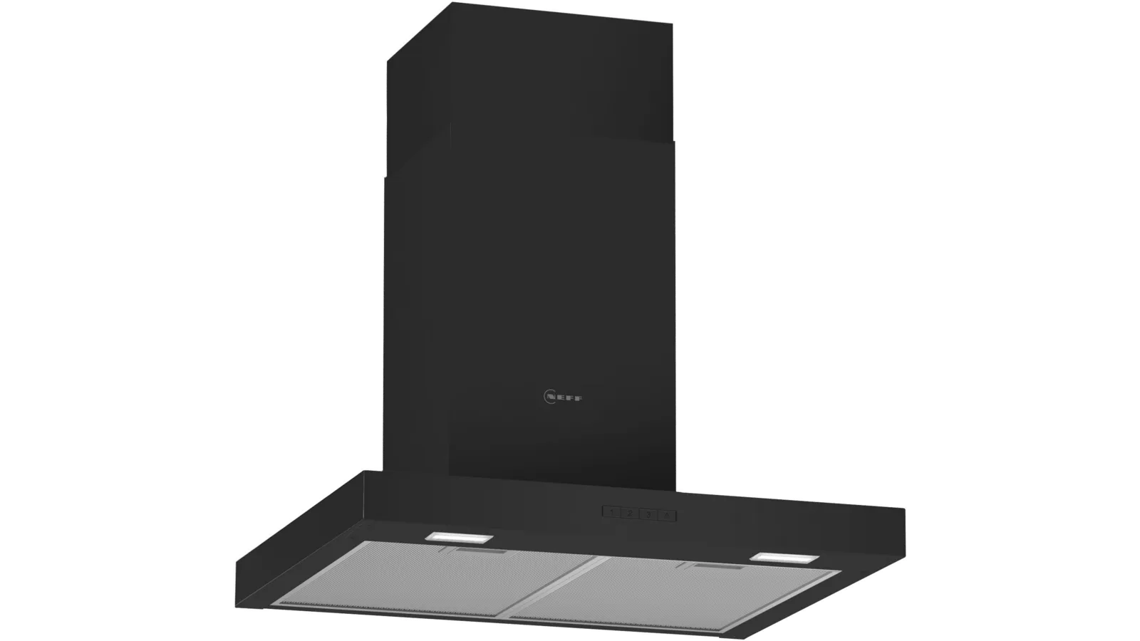 NEFF N 30 D62BBC0S0B 60cm wall-mounted chimney cooker hood in Black