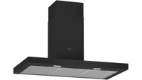 NEFF N 30 D92BBC0S0B 90cm wall-mounted chimney cooker hood in Black
