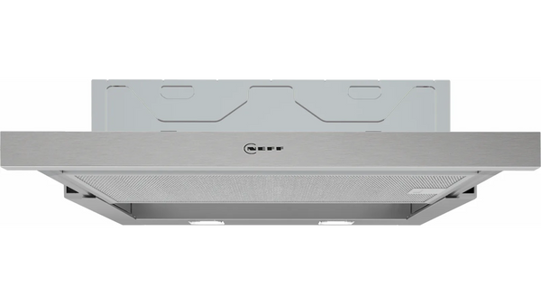 NEFF N 30 D46BR22N1B 60cm telescopic cooker hood in Silver Metallic