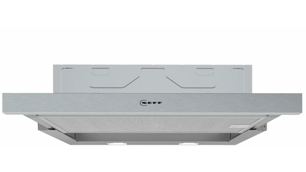 NEFF N 50 D46ED22N1B 60cm telescopic cooker hood in Silver Metallic