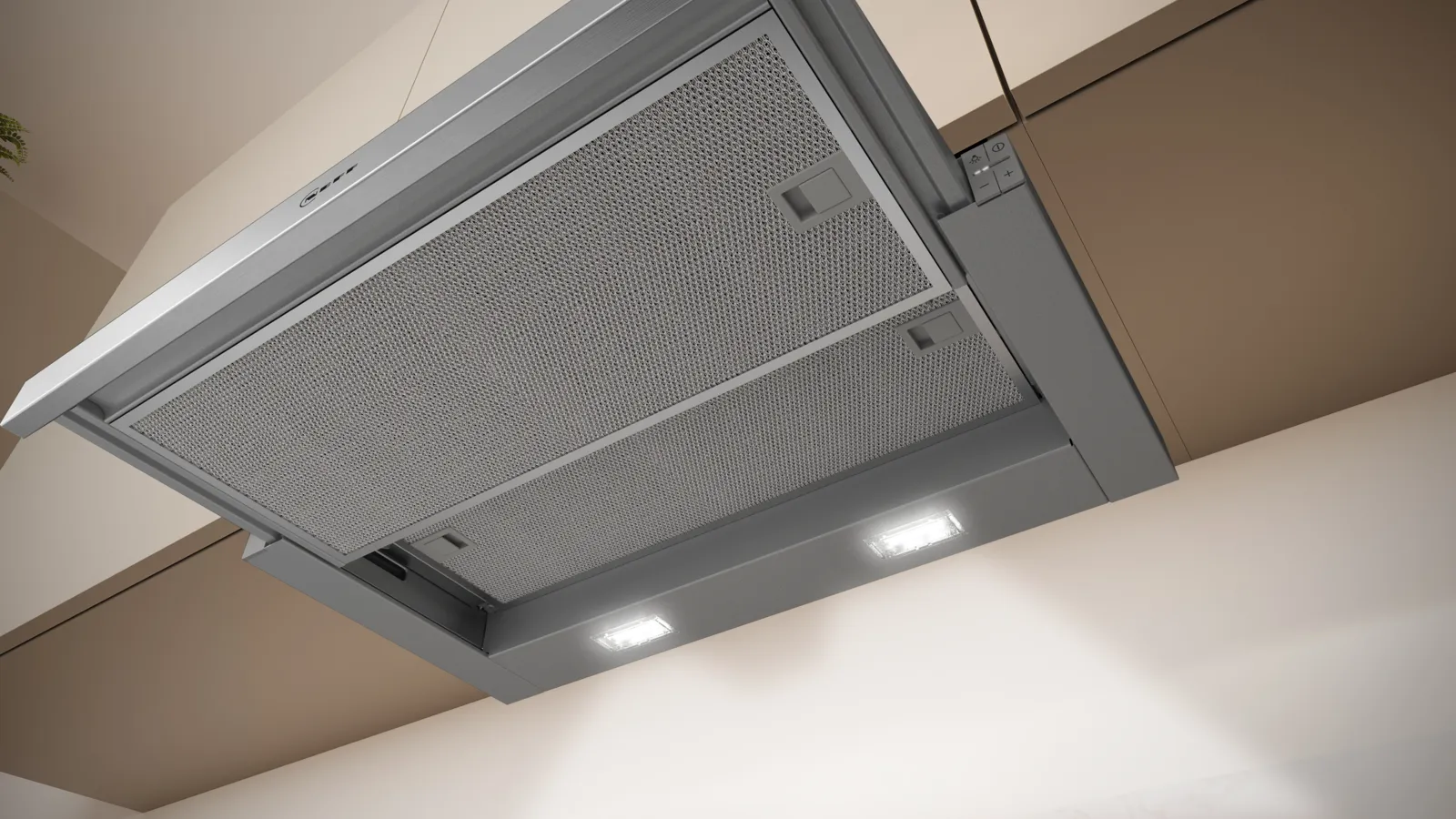 NEFF N 50 D46ED22N1B 60cm telescopic cooker hood in Silver Metallic
