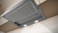NEFF N 50 D46ED22N1B 60cm telescopic cooker hood in Silver Metallic