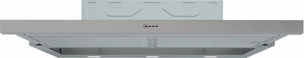 NEFF N 50 90cm telescopic pull-out cooker hood in Silver Metallic