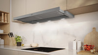 NEFF N 50 90cm telescopic pull-out cooker hood in Silver Metallic