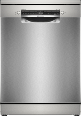 Bosch Series 4 Freestanding Dishwasher 60cm - Brushed Steel Anti-Fingerprint | SMS4EKI06G