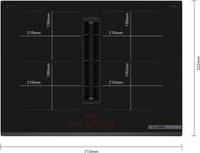 Bosch Series 6 PVQ731H26E 70cm vented induction hob in Black