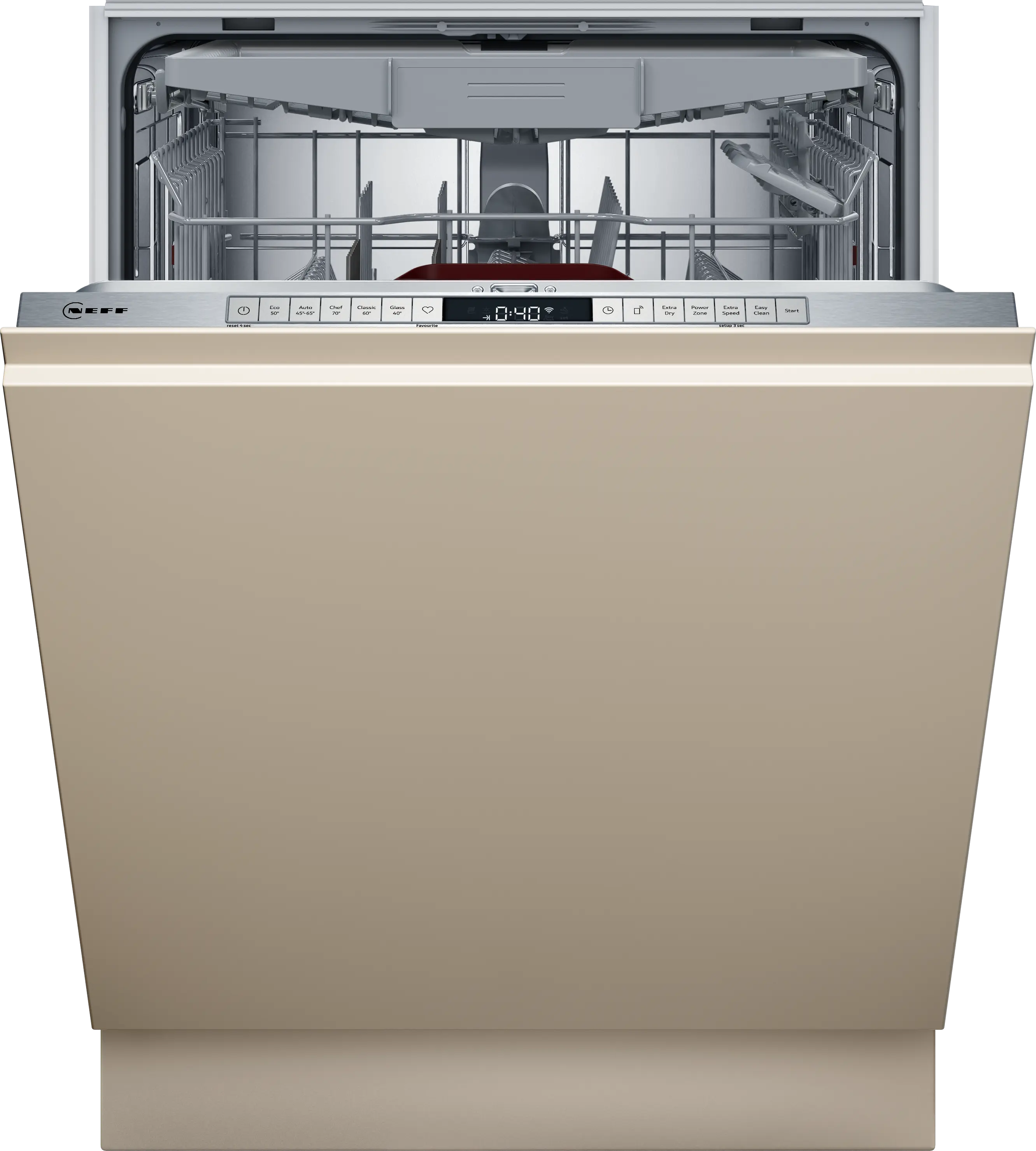 NEFF S155HVX00G N50 fully integrated dishwasher in Stainless Steel