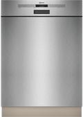 NEFF S145HTS01G N50 semi-integrated dishwasher in Brushed Steel