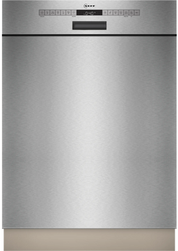 NEFF N50 Semi-Integrated Dishwasher 60cm - Brushed Steel | S145HTS01G