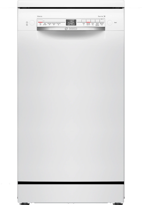 Bosch Series 2 Freestanding Slimline Dishwasher 45cm - White | SPS2IKW01G