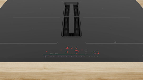 Bosch Series 6 PVQ731H26E 70cm vented induction hob in Black