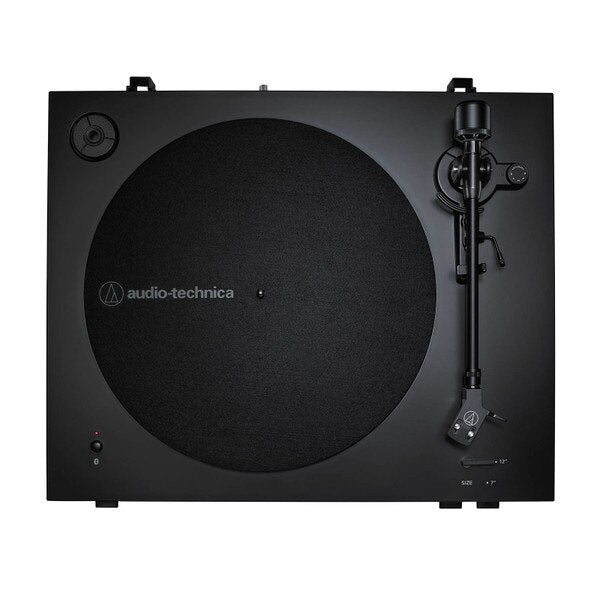 Audio-Technica AT-LP3XBT black turntable top view