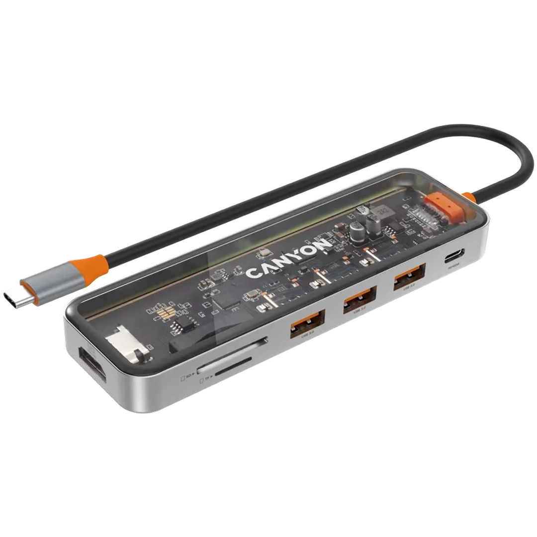 Canyon 7 PORT USB-C HUB DS-13 | CNS - TDS13 Canyon USB Hub Euronics Ireland