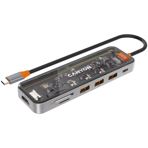 Canyon 7 PORT USB-C HUB DS-13 | CNS - TDS13 Canyon USB Hub Euronics Ireland