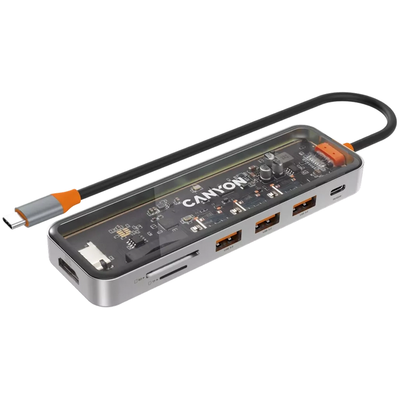 Canyon 7 PORT USB-C HUB DS-13 | CNS - TDS13 Canyon USB Hub Euronics Ireland