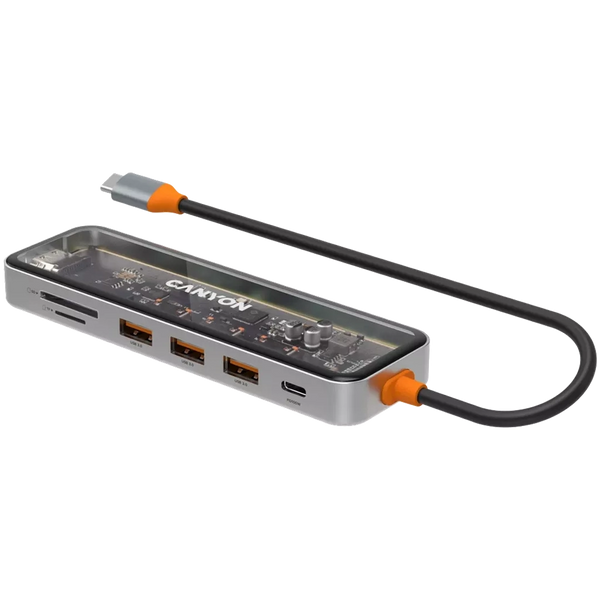 Canyon 7 PORT USB-C HUB DS-13 | CNS - TDS13 Canyon USB Hub Euronics Ireland