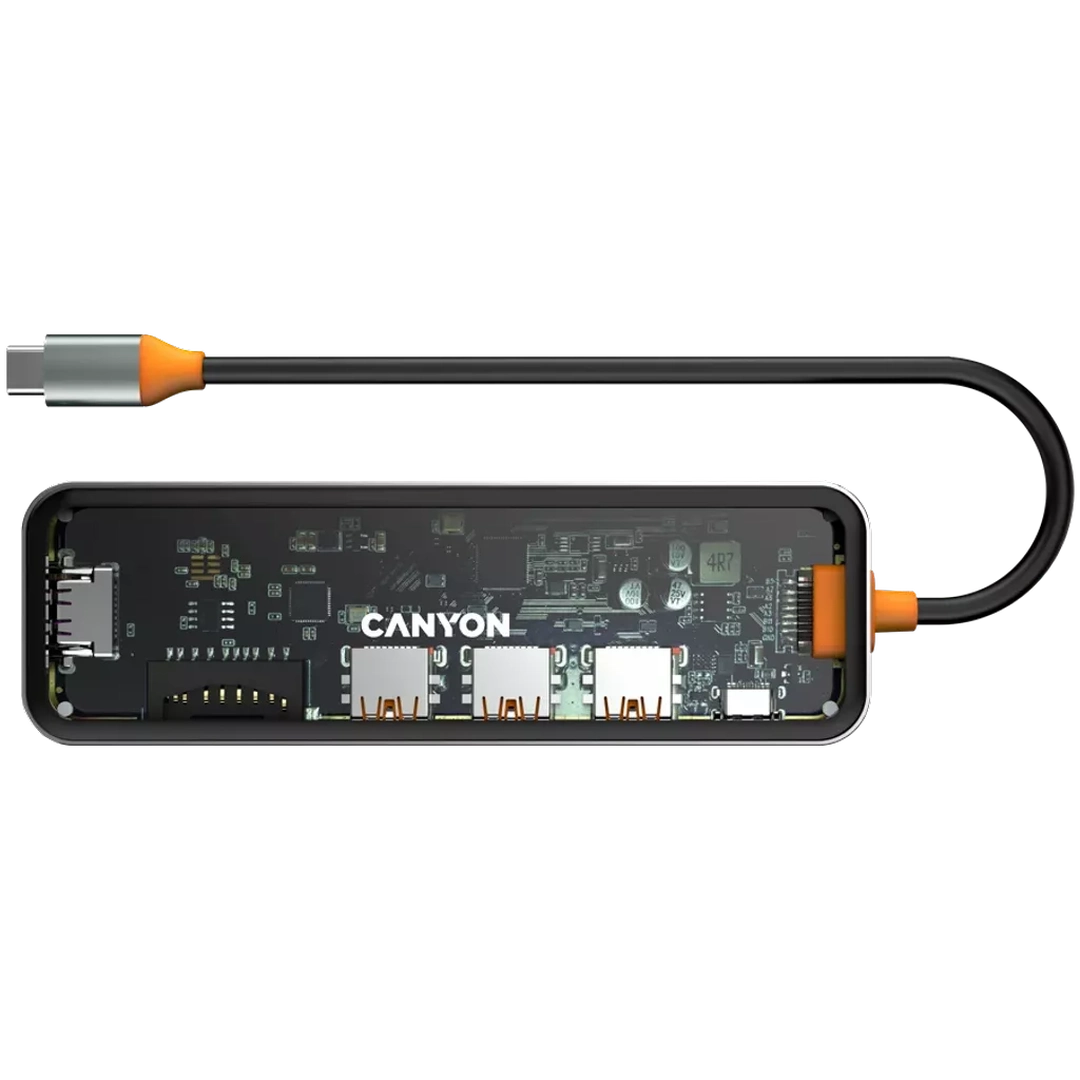 Canyon 7 PORT USB-C HUB DS-13 | CNS - TDS13 Canyon USB Hub Euronics Ireland
