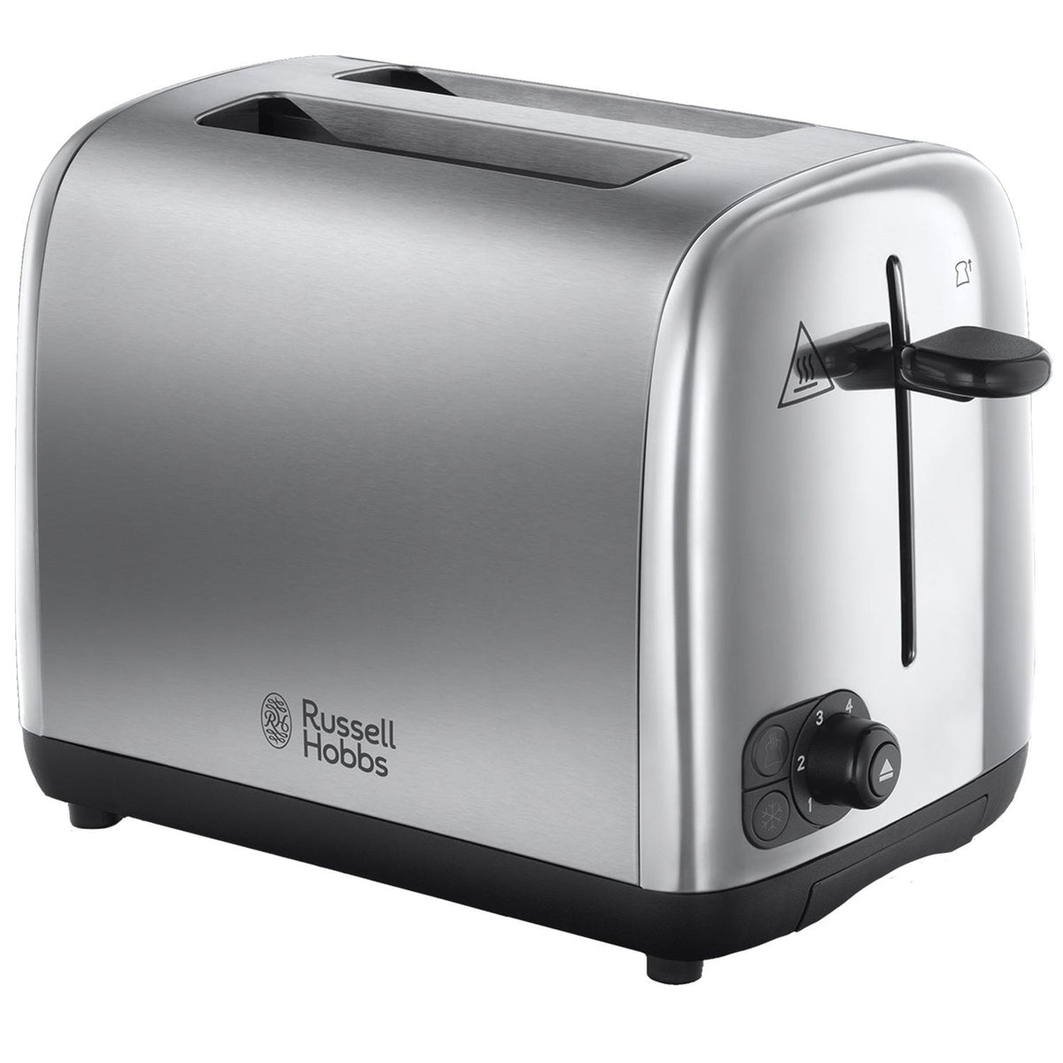 Russell Hobbs Adventure 2 Slice Toaster - Brushed Stainless Steel - front view