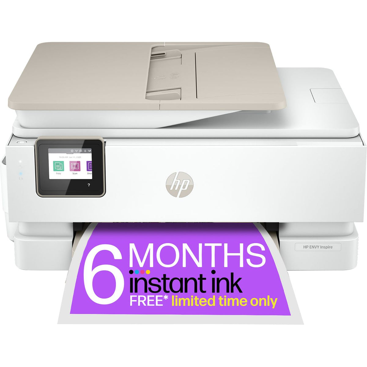 "HP ENVY Inspire 7920e All-in-One Wireless Colour Printer | 3 Months Free Instant Ink with HP+ | 35-page Automatic Document Feeder | White | 242Q0B#687 " HP Euronics Ireland