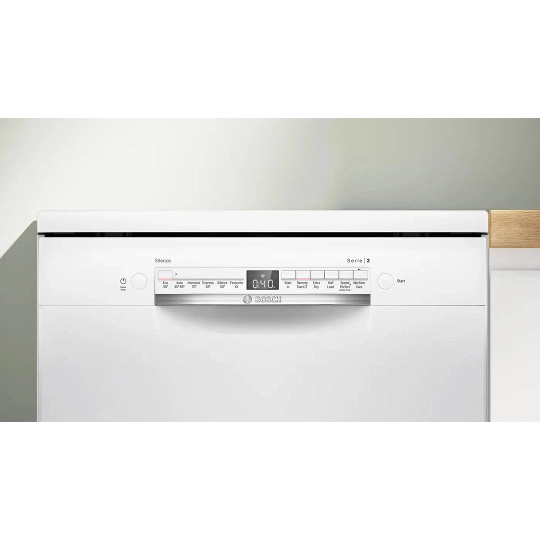 Bosch Series 2 free-standing dishwasher 60 cm White | SMS2HVW67G Bosch Dishwasher Euronics Ireland
