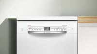 Bosch SPS2IKW01G Series 2 freestanding 45cm slimline dishwasher in White