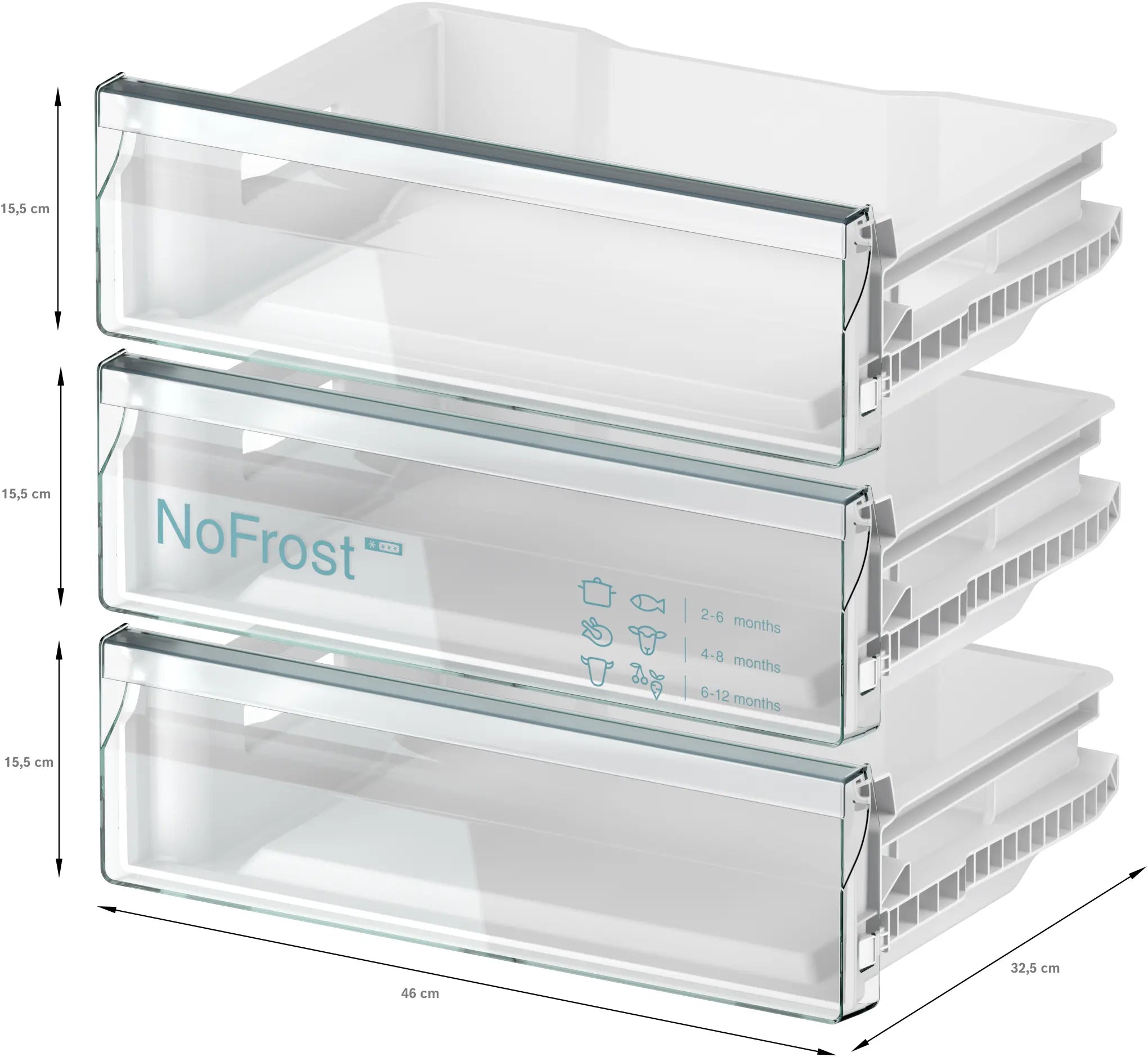 Bosch GUN21VFE0G Series 4 built-under integrated NoFrost freezer