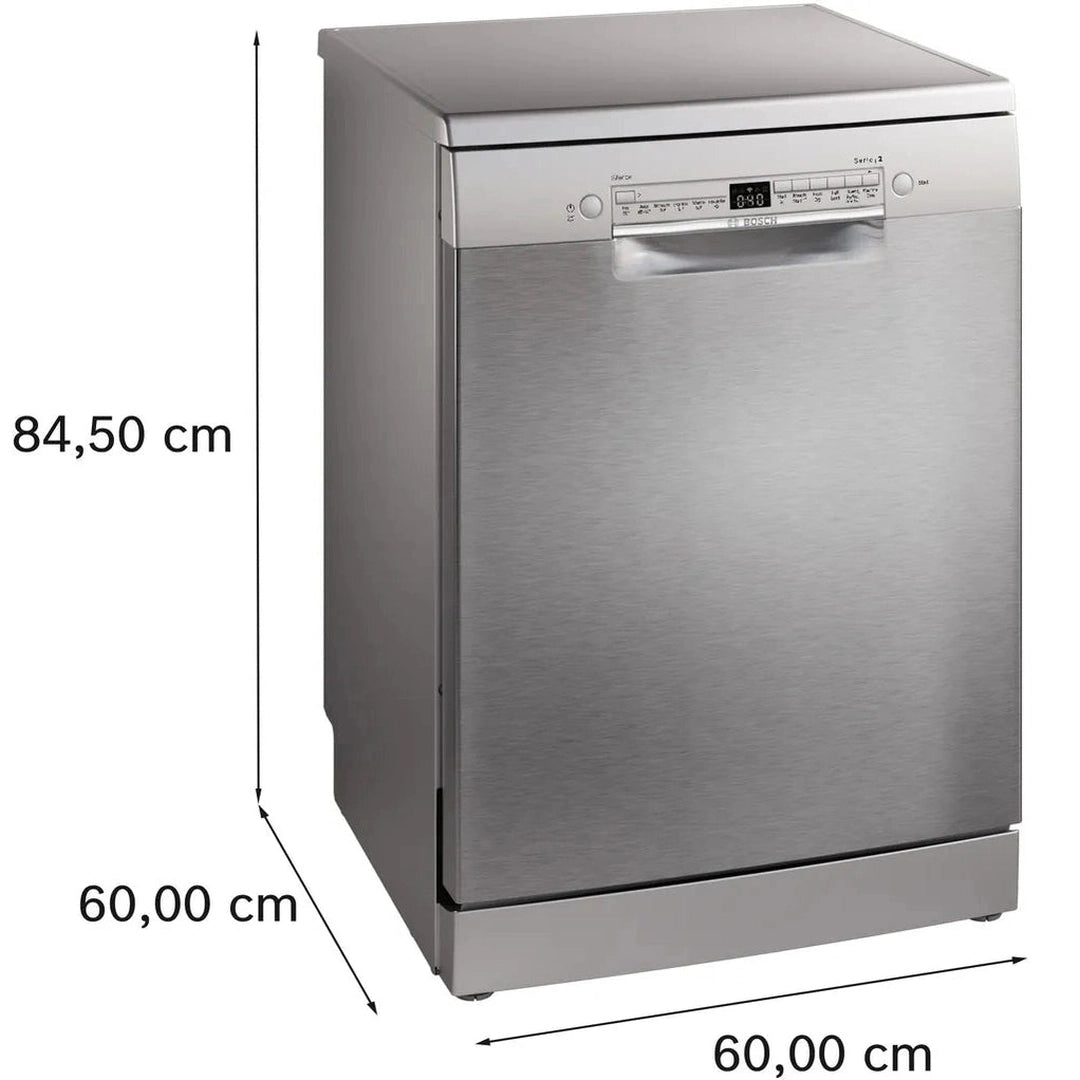 Bosch Series 2 free-standing dishwasher 60 cm Brushed steel anti-fingerprint | SMS2HVI67G Bosch Dishwasher Euronics Ireland