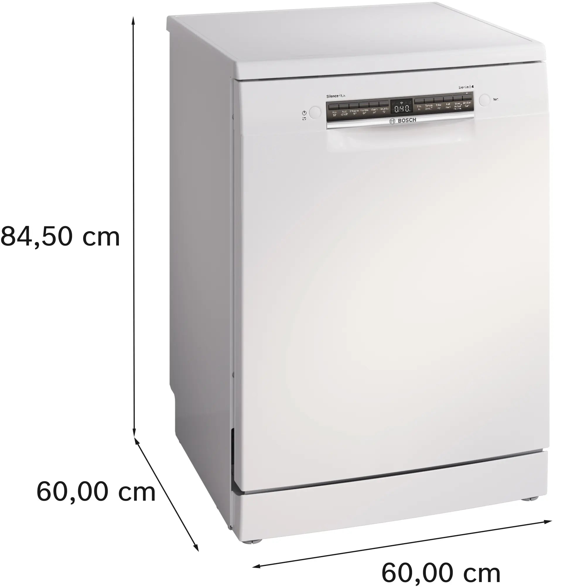 Bosch SMS4EMW06G Series 4 freestanding 60cm dishwasher in White