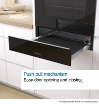 Bosch BID7101B1B Series 8 built-in 29cm warming drawer in Black