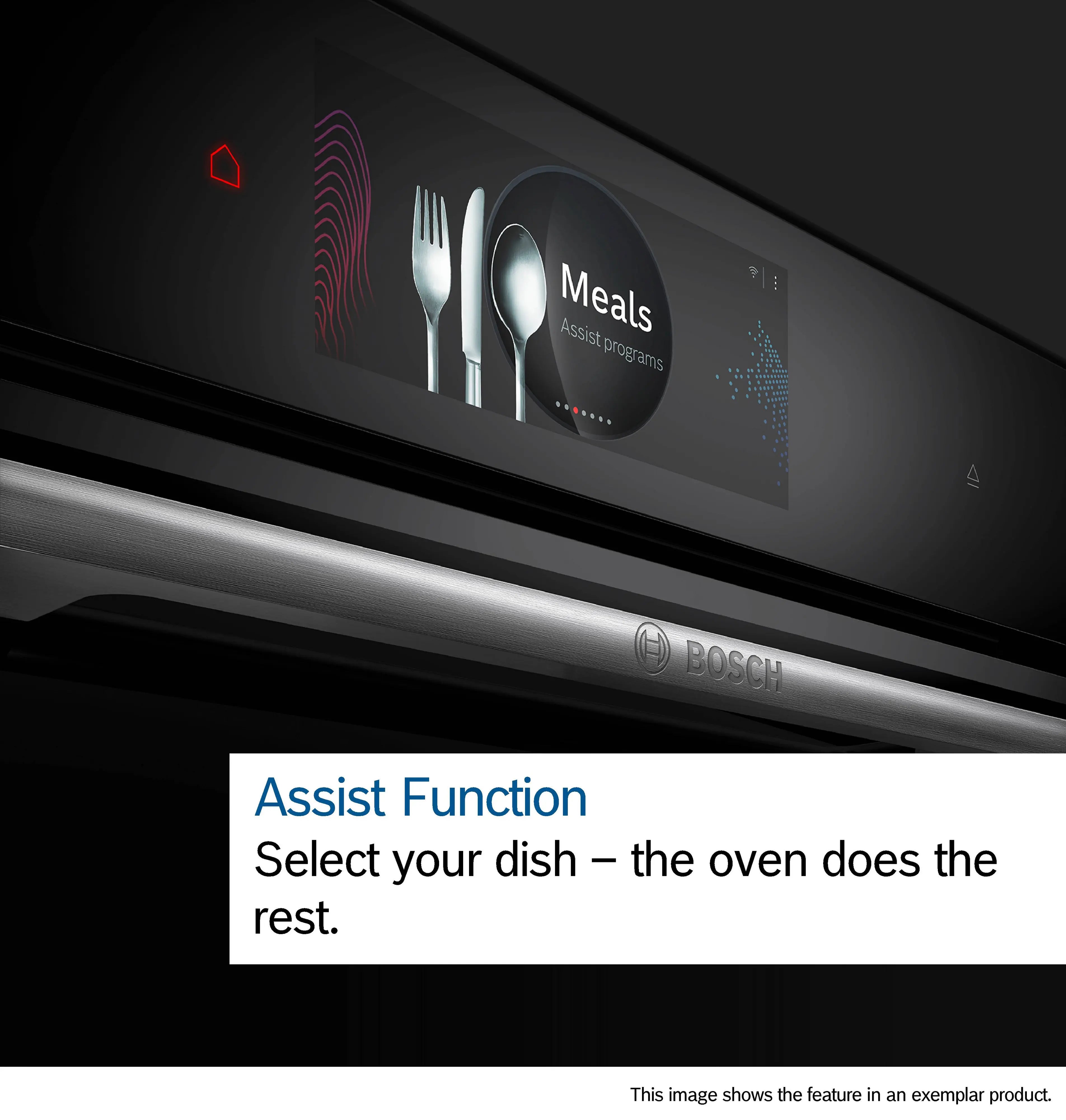 Bosch Series 8 Built-in Single Oven with Steam Function – Black | HRG7764B1B