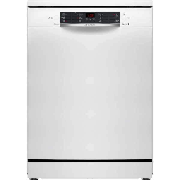Bosch Series 2 free-standing dishwasher 60 cm White | SMS26AW08G Bosch Dishwasher Euronics Ireland