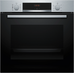 Bosch Series 4 Built-In Single Oven with Added Steam - Stainless Steel | HQA534BS3B