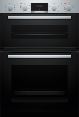 Bosch Series 4 Built-In Double Oven - Stainless Steel | MBA533BS3B