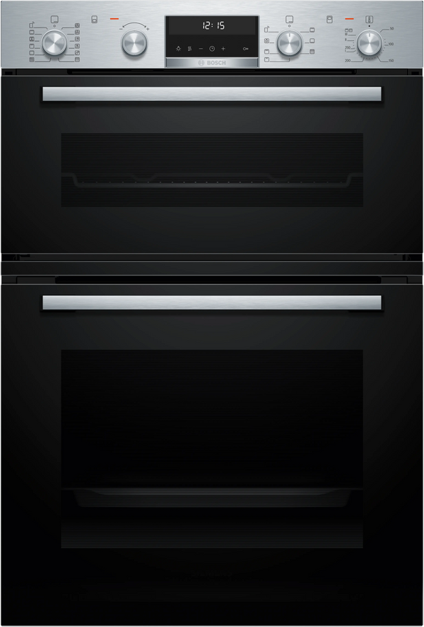 Bosch Series 6 MBA578BS7B Built-In Double Oven with Pyrolytic Cleaning in Stainless Steel