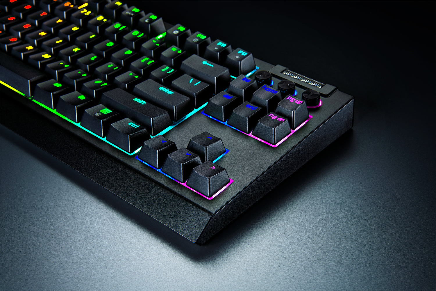 Razer BlackWidow V4 Tenkeyless HyperSpeed Wireless Gaming Keyboard, Orange Switch, UK Layout, Black product image