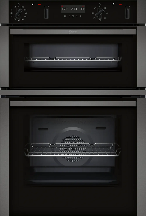 Neff N70 Built-In Double Oven – Graphite Grey | U2ACH7AG7B