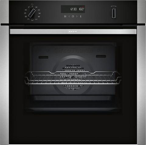 NEFF N50 Slide&Hide Pyrolytic Single Oven - Stainless Steel | B6ACH7AN7B
