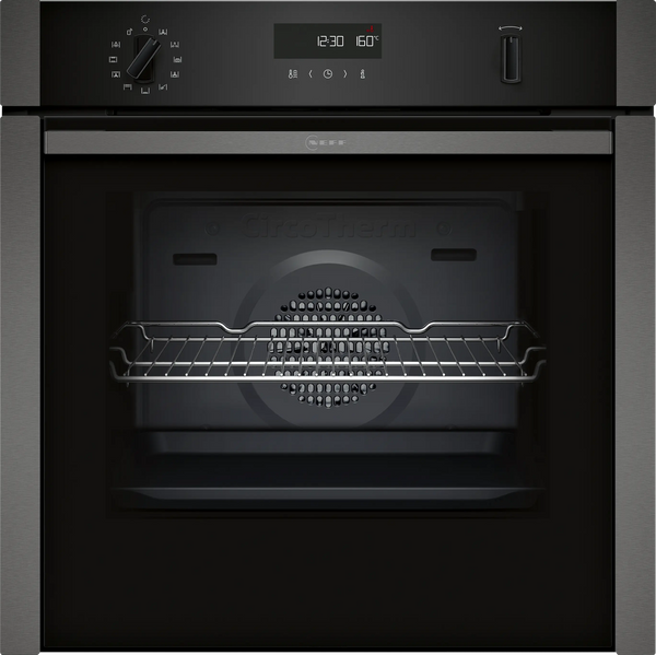 NEFF N50 B6ACH7AG7B Slide&Hide pyrolytic single oven in Graphite-Grey