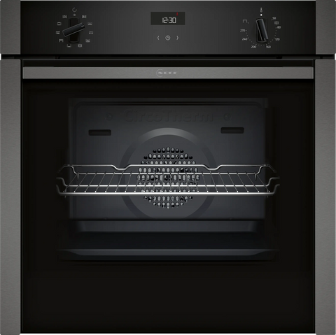 NEFF N50 Slide&Hide Single Oven - Graphite-Grey | B3ACE4AG3B