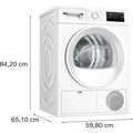 Bosch Series 4 Heat pump tumble dryer 8 kg White | WTH85225GB Bosch Tumble Dryer Euronics Ireland