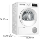 Bosch Series 4 Heat pump tumble dryer 8 kg White | WTH85225GB Bosch Tumble Dryer Euronics Ireland