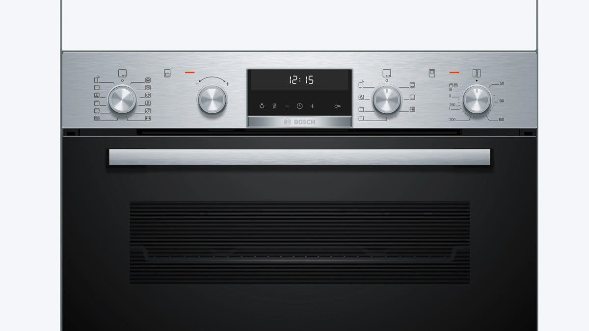 Bosch Series 6 MBA578BS7B Built-In Double Oven with Pyrolytic Cleaning in Stainless Steel