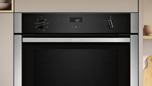 NEFF N50 B4ACF1AN3B Slide&Hide single oven in Stainless Steel