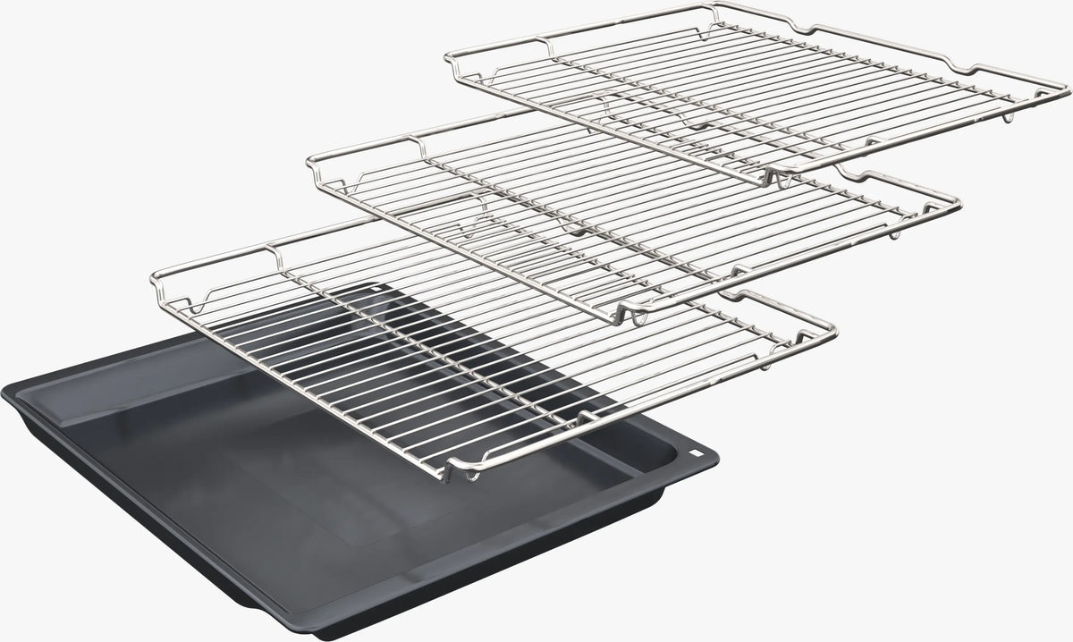 Bosch Series 6 MBA578BS7B Built-In Double Oven with Pyrolytic Cleaning in Stainless Steel