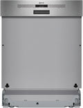 NEFF S145HTS01G N50 semi-integrated dishwasher in Brushed Steel