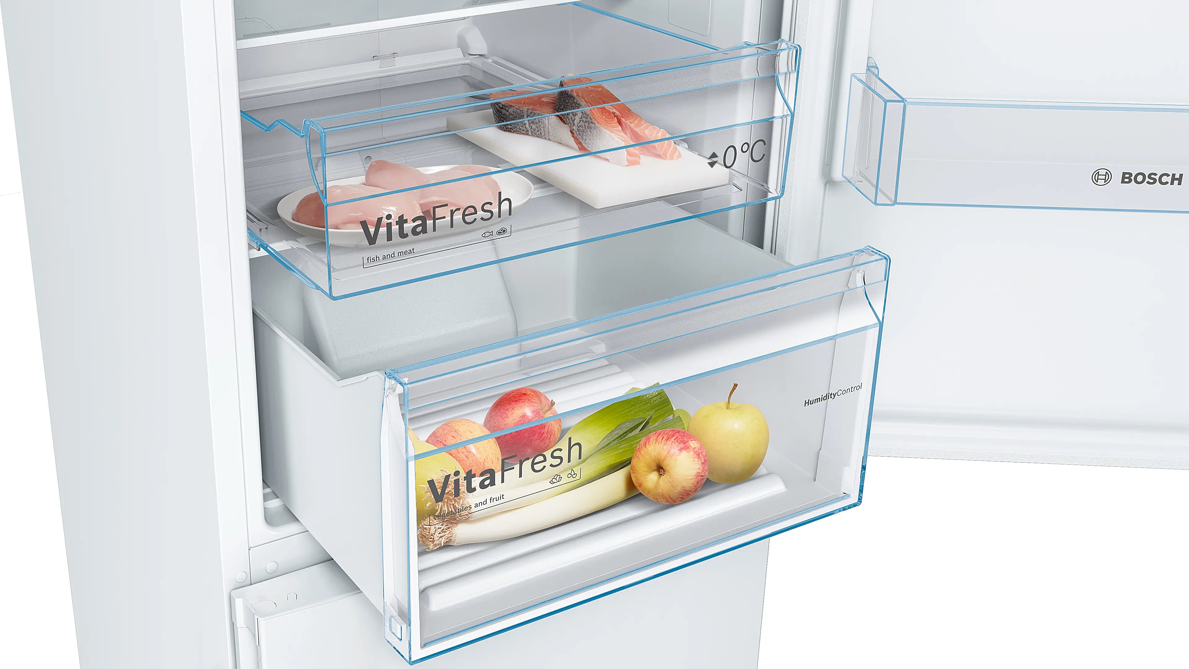 Bosch KGN392WEBG Series 4 freestanding fridge freezer in White