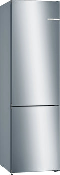 Bosch KGN392LEBG Series 4 freestanding fridge freezer in Stainless Steel Look